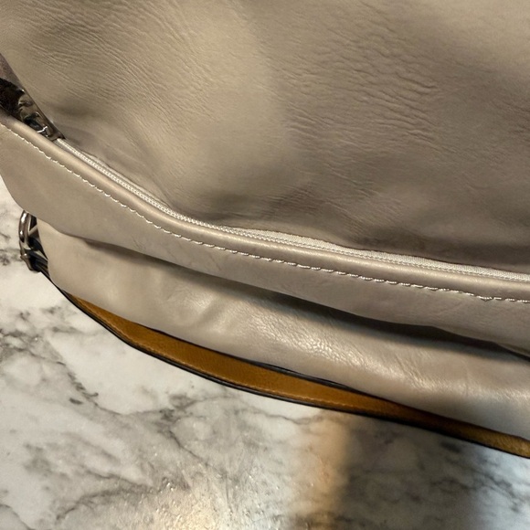 Gray and Brown Hobo Bag - Picture 7 of 13